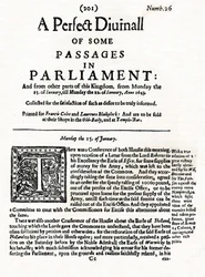 Framsidan av A Perfect Diurnall of Some Passages in Parliament, 1643 1905