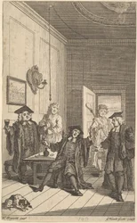 Frontispice till The Humors of Oxford, april 1730.