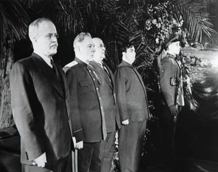 Joseph Stalins begravning, Moskva, Sovjetunionen, mars 1953