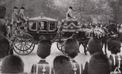 Kung Edward VII:s begravningståg, London, 20 maj 1910.