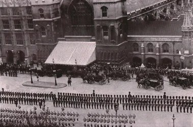 Kung Edward VII:s begravningståg, London, 20 maj 1910.