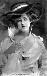 Gabrielle Ray 1883-1973, engelsk skådespelerska, tidigt 1900-tal
