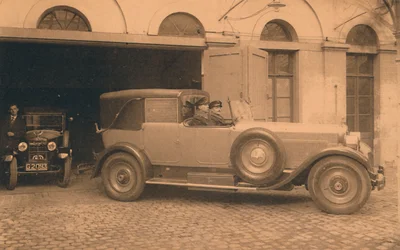 Garage vid den kubanska ambassaden i Bryssel, Belgien, 1927.