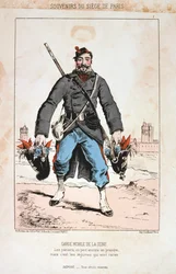 Garde Mobile de la Seine, Paris segrar, 1870-1871