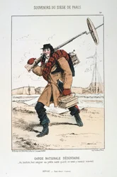 Guard National Sedentary, belägring av Paris, 1870-1871.