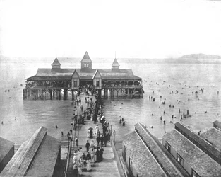 Garfield Beach, Great Salt Lake, Utah, USA, c1900.