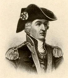General Francis Marion, i rock med hög krage och väst, c1770, 1937.