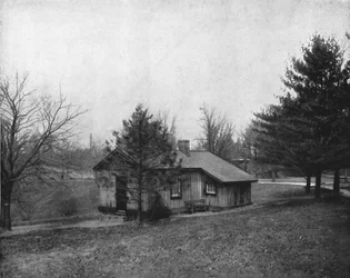 General Grants Log Cabin, Fairmount Park, Philadelphia, USA, c1900.