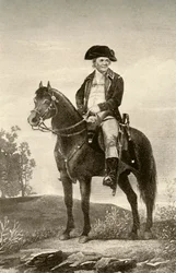 General Israel Putnam, visar uniform av en kontinental trupp, c1770, 1937.