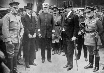 General Pershing anländer till Liverpool, 8 juni 1917, c1920