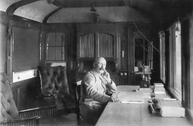General Philippe Petain, befälhavare för den franska andra armén, Verdun, Frankrike, 1916