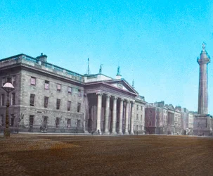 General Post Office och Nelsons Pillar, c1910
