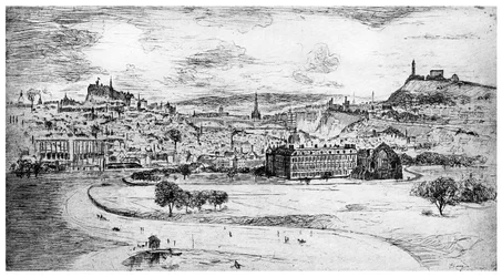 General View of Edinburgh, från Arthurs Seat, 1900