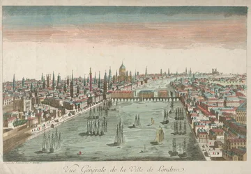 General View of London, 1700-talet.