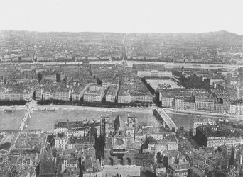 Allmän bild, Lyon, Frankrike, 1895.