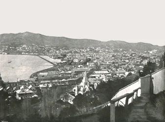 Allmän bild av staden, Wellington, Nya Zeeland, 1895.