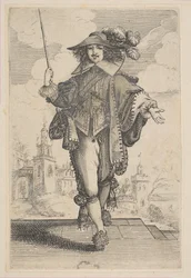 Gentleman Holding a Crop, 1629.