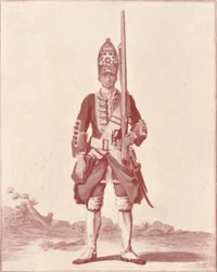 Gentleman, the 7th Royal Fusiliers 1742, 1742 1909