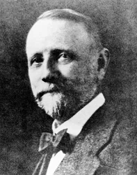 George C Blickensderfer, amerikansk designer av Blick-skrivmaskinen, ca 1880-talet