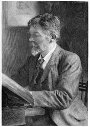 George Du Maurier, brittisk författare och konstnär, c1890