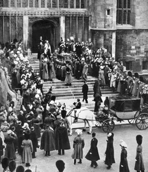 George Vs viloplats, St Georges Chapel, Windsor Castle, 28 januari 1936