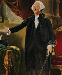 George Washington 1732-1799. - Gravyr efter målningen av G. C. Stuart, 1934.
