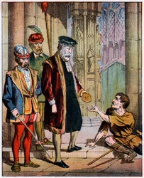 George Wishart, skotsk reformator och martyr från 1500-talet, mitten av 1800-talet.