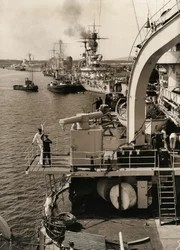 Den tyska flottan besöker Swinoujscie, 1933.