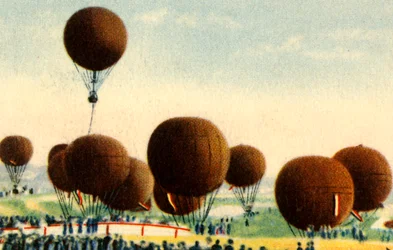 Tysk luftballongtävling, 1932.