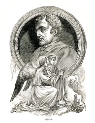 Giotto di Bondone, italiensk målare och arkitekt, 1893