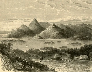 Glengariff Harbour och Bantry Bay från Eccles Hotel, 1898.