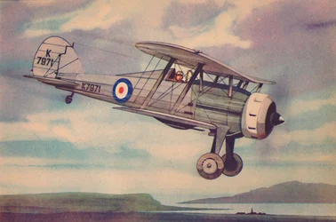 Gloster Gladiator Fighter Biplane, c1944.