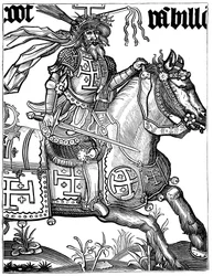 Godfrey of Bouillon, fransk korsfarare från 1000-talet, 1400-talet