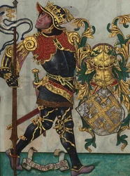 Godfrey of Bouillon från Livro do Ameiro-Mor, 1509