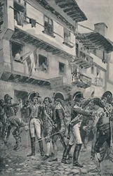Godoy tagen i förvar av de spanska trupperna, 1896
