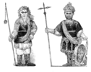 Gog och Magog, Guildhall, London, c1902