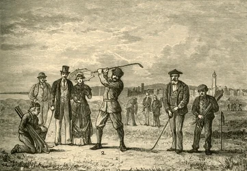 Golf on the Links, 1898.