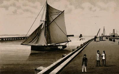 Gorleston Pier, c1880.