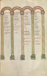 Evangeliebok, ca. 825-50.