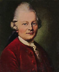Gotthold Ephraim Lessing 1729-1781. - Målning av Anton Graff, 1934.