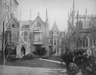 Grace Church and Rectory, New York, c1897.