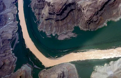Grand Canyon med Coloradofloden, Arizona, USA