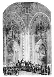 Grand Entrance, Westminster Palace, London, c1888