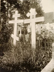 Gravar på kyrkogården i Novodevichy New Maidens Convent, Moskva, Ryssland, 1929