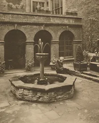 Graveyard of St. Ethelburga, Bishopgate, A Resting Place for the Living, c1935.