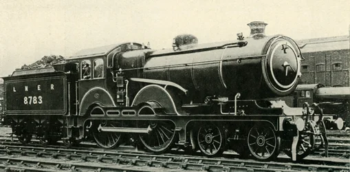 Great Eastern Type 4-4-0 i Special Livery for Royal Trains, c1930.