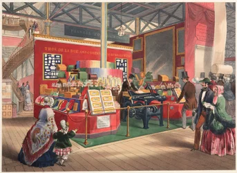 Stor utställning 1851 De la Rues brevpappersställ och kuvertmaskin