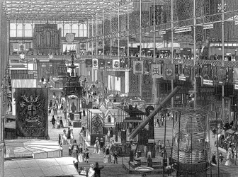 Stor utställning i Crystal Palace, Hyde Park, London, 1851
