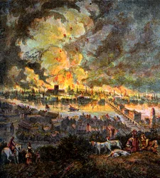Great Fire Of London, 1666, c1850