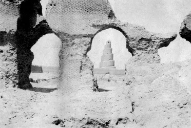 Stora moskén i Samarra, Irak, 1918